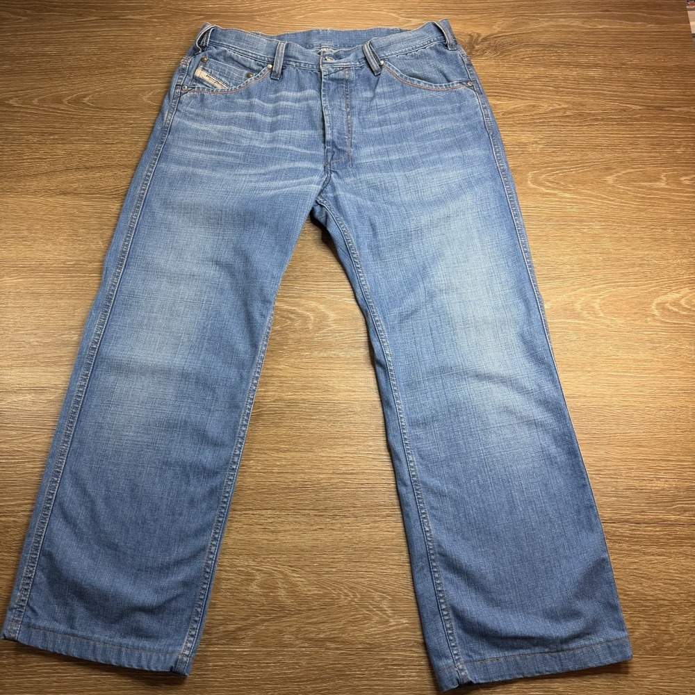 Diesel Digby Jeans Mens 32 Made Italy Archive Relaxed Straight Blue Button Fly